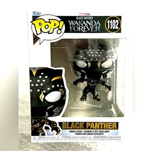 Black Panther Wakanda Forever In Super Dope Black Suit- Funko Pop  - MINTY